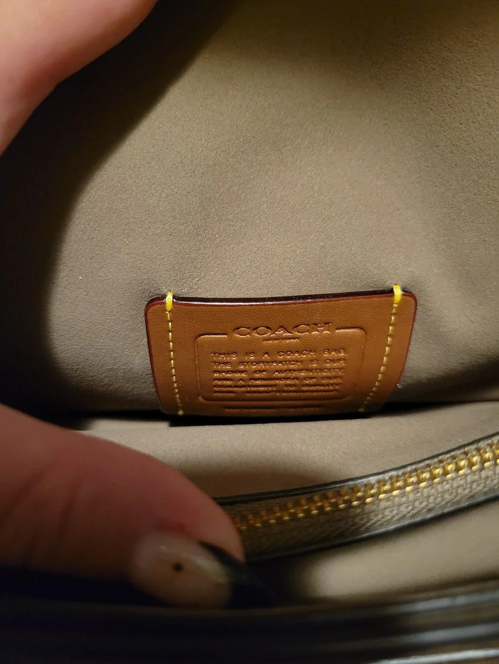 Coach Tabby Shoulder Bag 20 Dark Stone Leather CY201